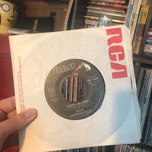 RCA 7" Single: Rick Springfield - 'Carry Me Away/Jessie’s girl’ 45 vinyl